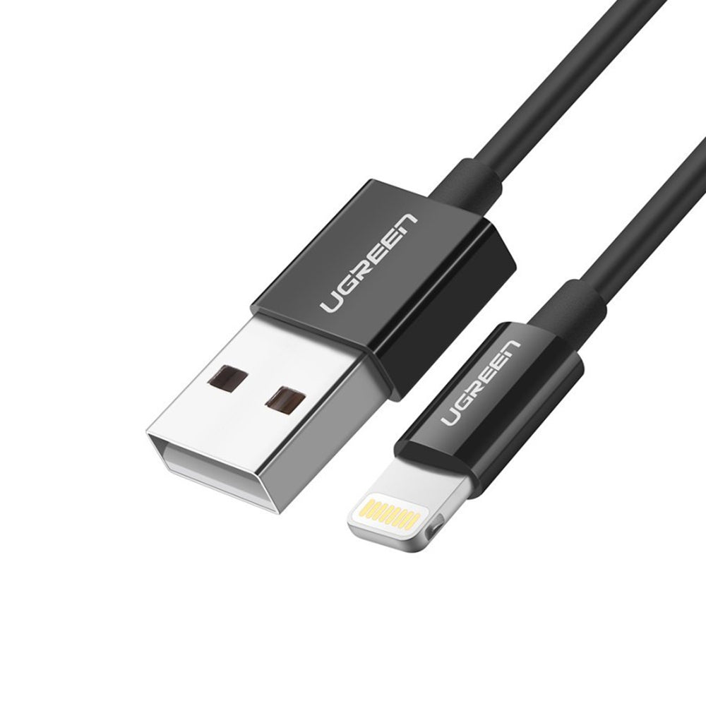 Cabo de Dados e Carregamento USB-A - Lightning UGREEN 80823, 18W, 2m, Preto