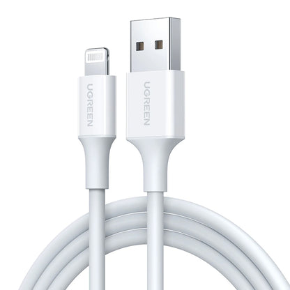 Cabo de Dados e Carregamento USB-A - Lightning UGREEN US155 (20728), 18W, 1m, Branco