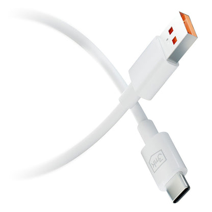Cabo de Dados e Carregamento USB-A - USB-C 3MK Hyper, 60W, 1.2m, Branco
