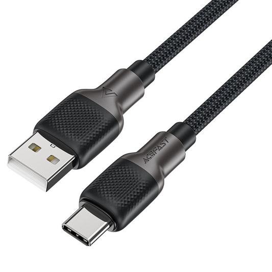 Cabo de Dados e Carregamento USB-A - USB-C Acefast C10-04, 18W, 1.2m, Preto