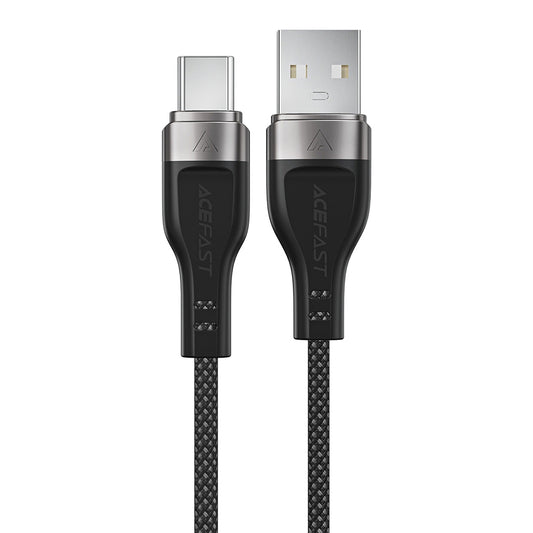 Cabo de Dados e Carregamento USB-A - USB-C Acefast C11-04, 18W, 1.2m, Preto