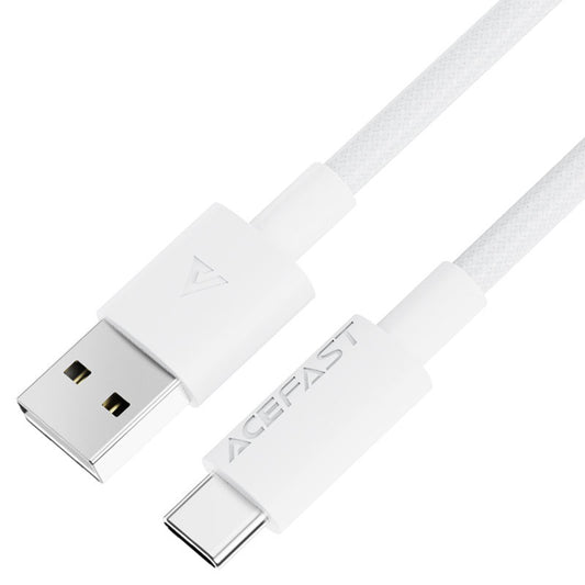 Cabo de Dados e Carregamento USB-A - USB-C Acefast C18-04, 18W, 1.2m, Branco