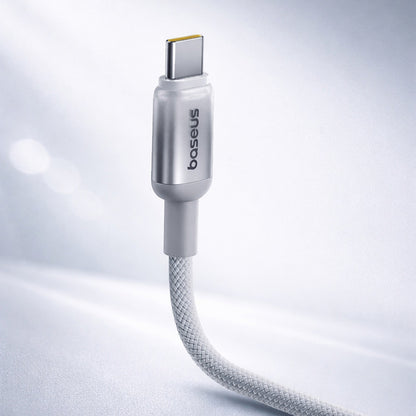 Baseus Discolor USB-A to USB-C Data and Charging Cable, 100W, 1m, Blue Green E0420801