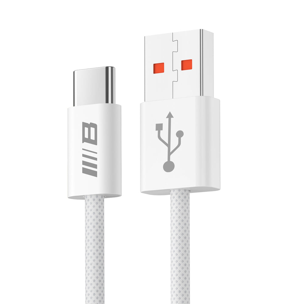 Cabo de Dados e Carregamento USB-A - USB-C Blueo, 18W, 1.5m, Branco