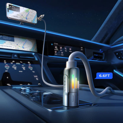 Cabo de Dados e Carregamento USB-A / USB-C - Lightning / USB-C Lisen 4in1, 240W, 2m, Cinza YL0124110002