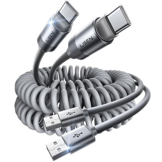 Cabo de Dados e Carregamento USB-A - USB-C Lisen L114, 15W, 1m, Cinzento YL0125030001