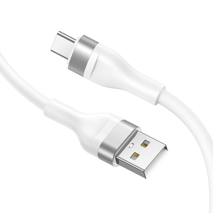 Cabo de Dados e Carregamento USB-A - USB-C Lito LD02C, 18W, 1.2m, Branco
