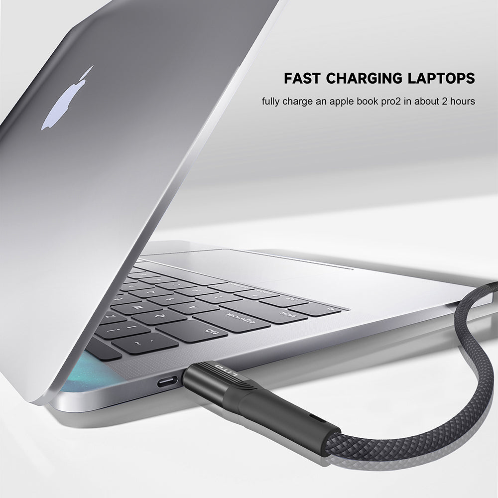 Cabo de Dados e Carregamento USB-A - USB-C Lito LD14, 60W, 1m, Preto
