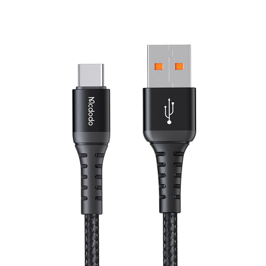 Cabo de Dados e Carregamento USB-A - USB-C McDodo CA-2271, 18W, 1m, Preto