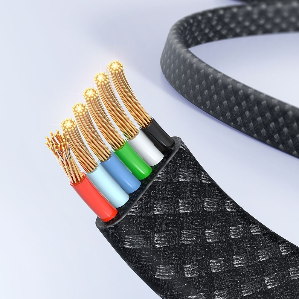 Cabo de Dados e Carregamento USB-A - USB-C McDodo CA-4980 Rythm Display, 100W, 1.2m, Preto