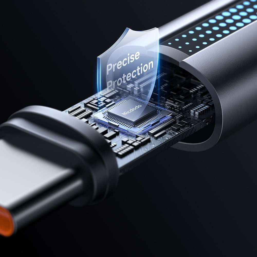 Cabo de Dados e Carregamento USB-A - USB-C McDodo CA-5180, 100W, 1.2m, Preto