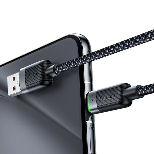 Cabo de Dados e Carregamento USB-A - USB-C McDodo CA-5650 Self Winding, 66W, 1.2m, Preto
