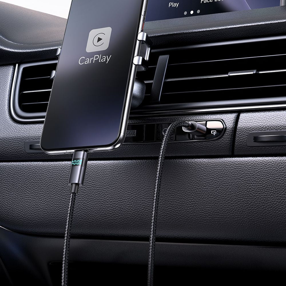 Cabo de Dados e Carregamento USB-A - USB-C McDodo CA-6520 Display, 100W, 1.2m, Preto