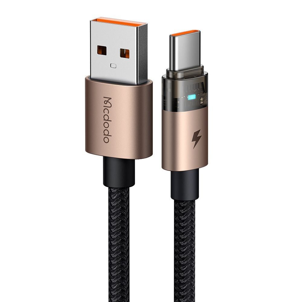 Cabo de Dados e Carregamento USB-A - USB-C McDodo CA-6891, 66W, 1.2m, Dourado