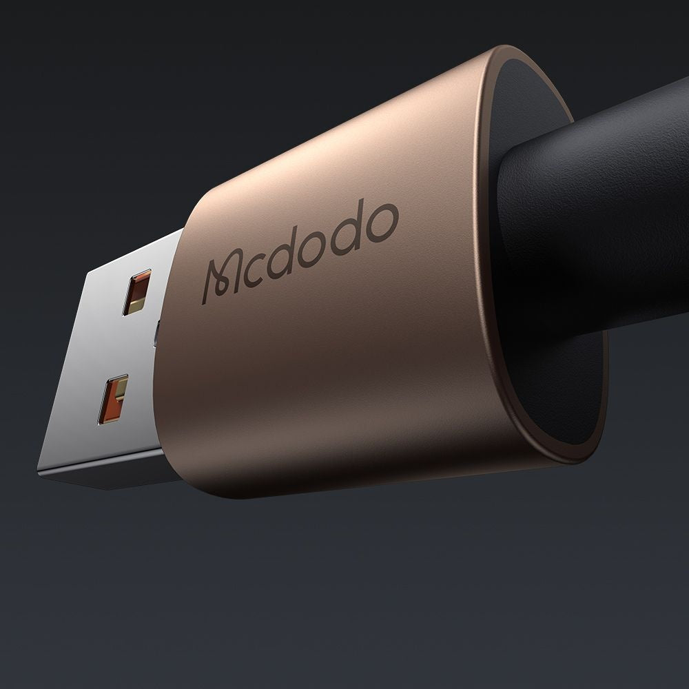 Cabo de Dados e Carregamento USB-A - USB-C McDodo CA-6891, 66W, 1.2m, Dourado