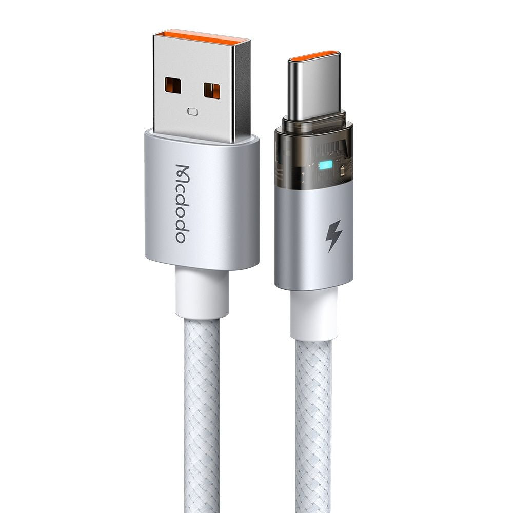 Cabo de Dados e Carregamento USB-A - USB-C McDodo CA-6892, 66W, 1.2m, Branco