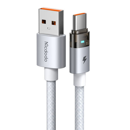 Cabo de Dados e Carregamento USB-A - USB-C McDodo CA-6892, 66W, 1.2m, Branco
