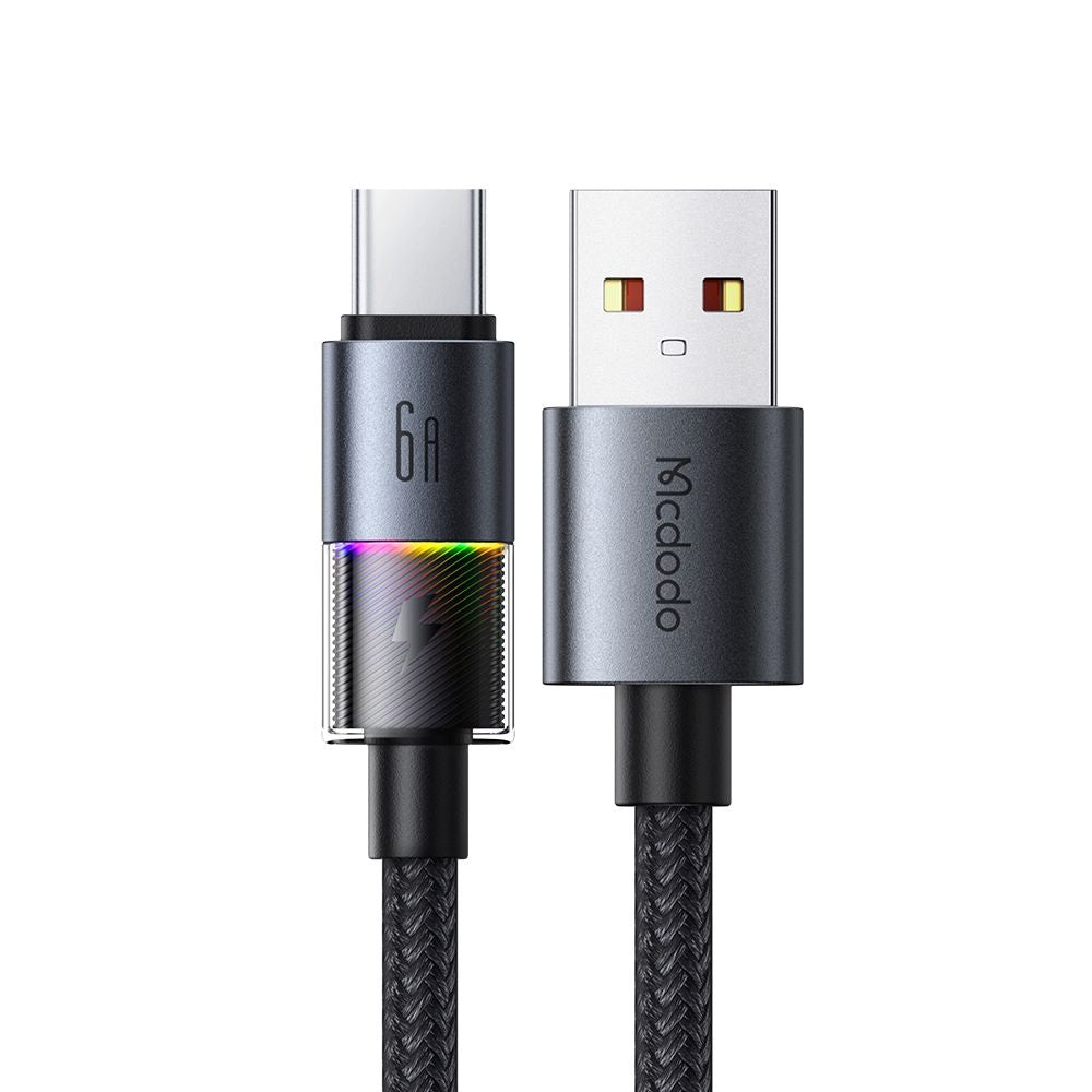 Cabo de Dados e Carregamento USB-A - USB-C McDodo CA-8180 Colorful, 66W, 1.2m, Preto