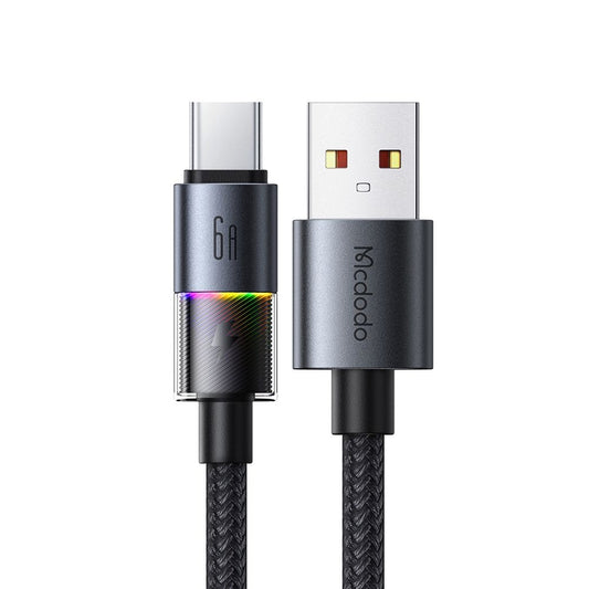 Cabo de Dados e Carregamento USB-A - USB-C McDodo CA-8180 Colorful, 66W, 1.2m, Preto