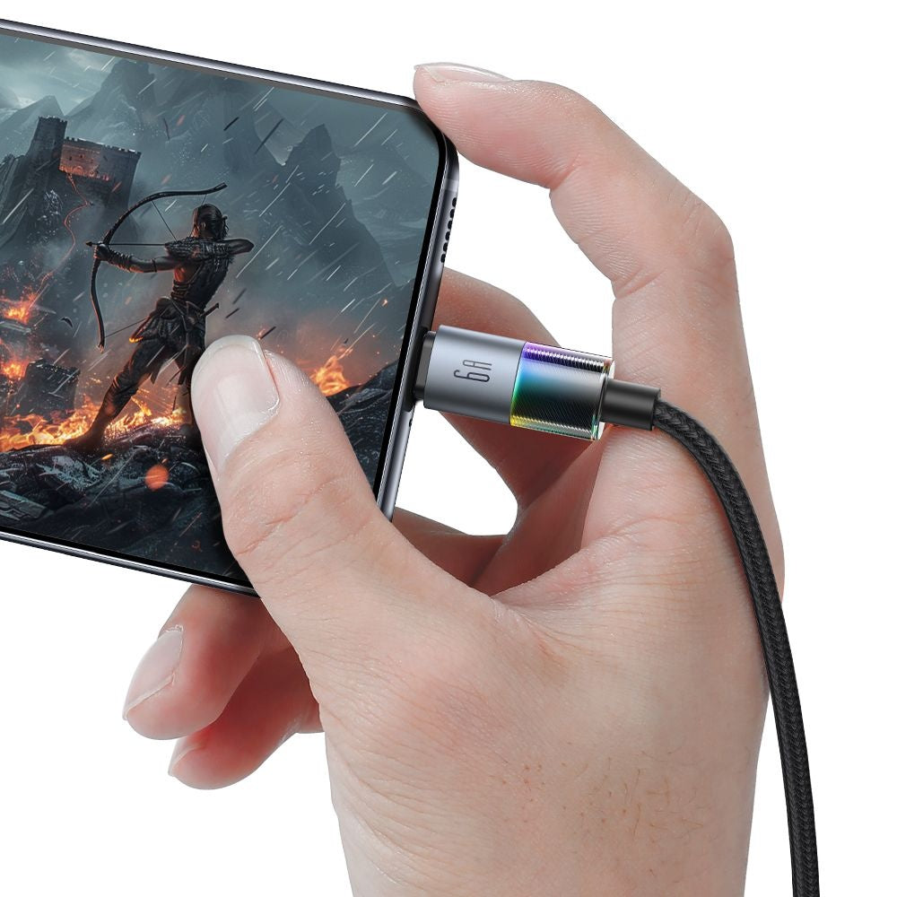 Cabo de Dados e Carregamento USB-A - USB-C McDodo CA-8180 Colorful, 66W, 1.2m, Preto