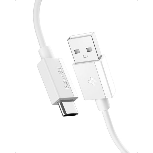 Cabo de Dados e Carregamento USB-A - USB-C Spigen Essential, 60W, 2m, Branco