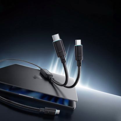 USB-C Data and Charging Cable - 2 x USB-C Cuktech C2C615, 140W, 1.5m, Black CKC2C615GLBK