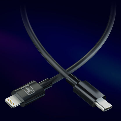 Cabo de Dados e Carregamento USB-C - Lightning 3MK Hyper, 20W, 1,2m, Branco