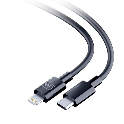 Cabo de Dados e Carregamento USB-C - Lightning 3MK Hyper, 20W, 1.2m, Preto