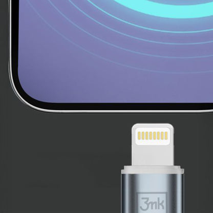 Cabo de Dados e Carregamento USB-C - Lightning 3MK Hyper N, 27W, 2m, Branco