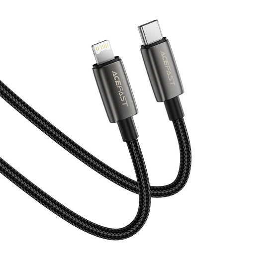 Cabo de Dados e Carregamento USB-C - Lightning Acefast C23-01, 30W, 1.2m, Preto