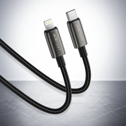 Cabo de Dados e Carregamento USB-C - Lightning Acefast C23-01, 30W, 1.2m, Preto