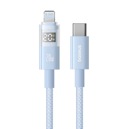 Cabo de Dados e Carregamento USB-C - Lightning Baseus Display 2, 20W, 2m, Azul P10382703311-01