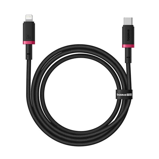 Cabo de Dados e Carregamento USB-C - Lightning Baseus Dura Series, 20W, 2m, Vermelho Preto E0420802
