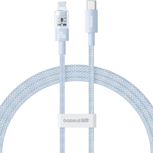 Cabo de Dados e Carregamento USB-C - Lightning Baseus Gem, 20W, 1m, Azul P10373001311-00