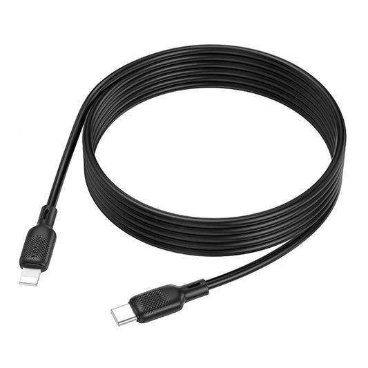 Cabo de Dados e Carregamento USB-C - Lightning Borofone BX113 Lenny, 27W, 2m, Preto