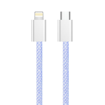Cabo de Dados e Carregamento USB-C - Lightning ColorWay CW-CBPDCL061, 27W, 1m, Roxo