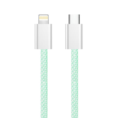 Cabo de Dados e Carregamento USB-C - Lightning ColorWay CW-CBPDCL061, 27W, 1m, Verde