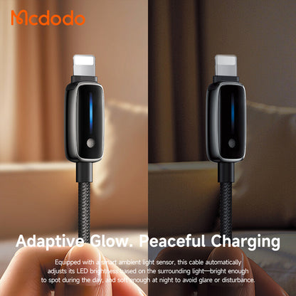 Cabo de Dados e Carregamento USB-C - Lightning McDodo CA-0050, 36W, 1.2m, Preto
