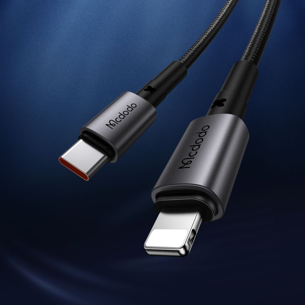 Cabo de Dados e Carregamento USB-C - Lightning McDodo CA-2850, 36W, 1.2m, Preto