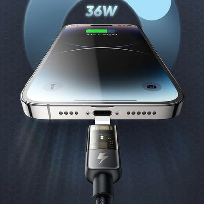 Cabo de Dados e Carregamento USB-C - Lightning McDodo CA-3160 Auto Power Off, 36W, 1.2m, Preto