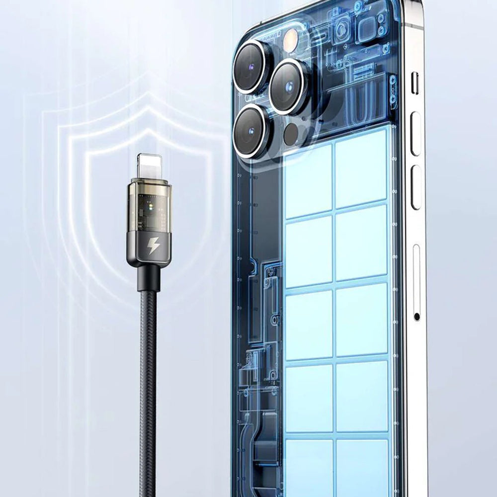 Cabo de Dados e Carregamento USB-C - Lightning McDodo CA-3160 Auto Power Off, 36W, 1.2m, Preto