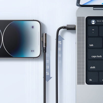 Cabo de Dados e Carregamento USB-C - Lightning McDodo CA-3390 Angled, 36W, 1.2m, Preto
