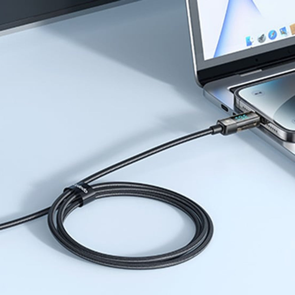 Cabo de Dados e Carregamento USB-C - Lightning McDodo CA-3600 Display Auto Power Off, 36W, 1.2m, Preto