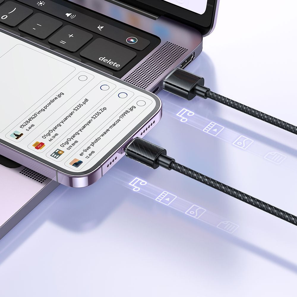 Cabo de Dados e Carregamento USB-C - Lightning McDodo CA-3640, 18W, 1.2m, Preto