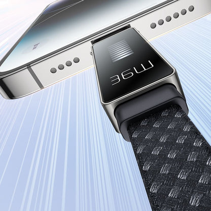 Cabo de Dados e Carregamento USB-C - Lightning McDodo CA-4960 Rythm Display, 36W, 1.2m, Preto