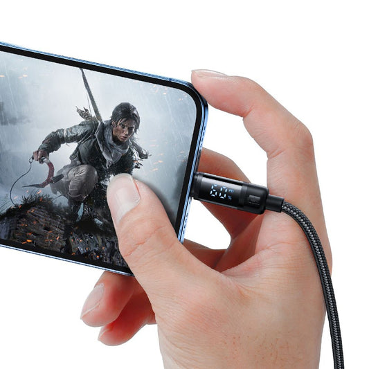 Cabo de Dados e Carregamento USB-C - Lightning McDodo CA-5210 Bat Display, 36W, 1.2m, Preto