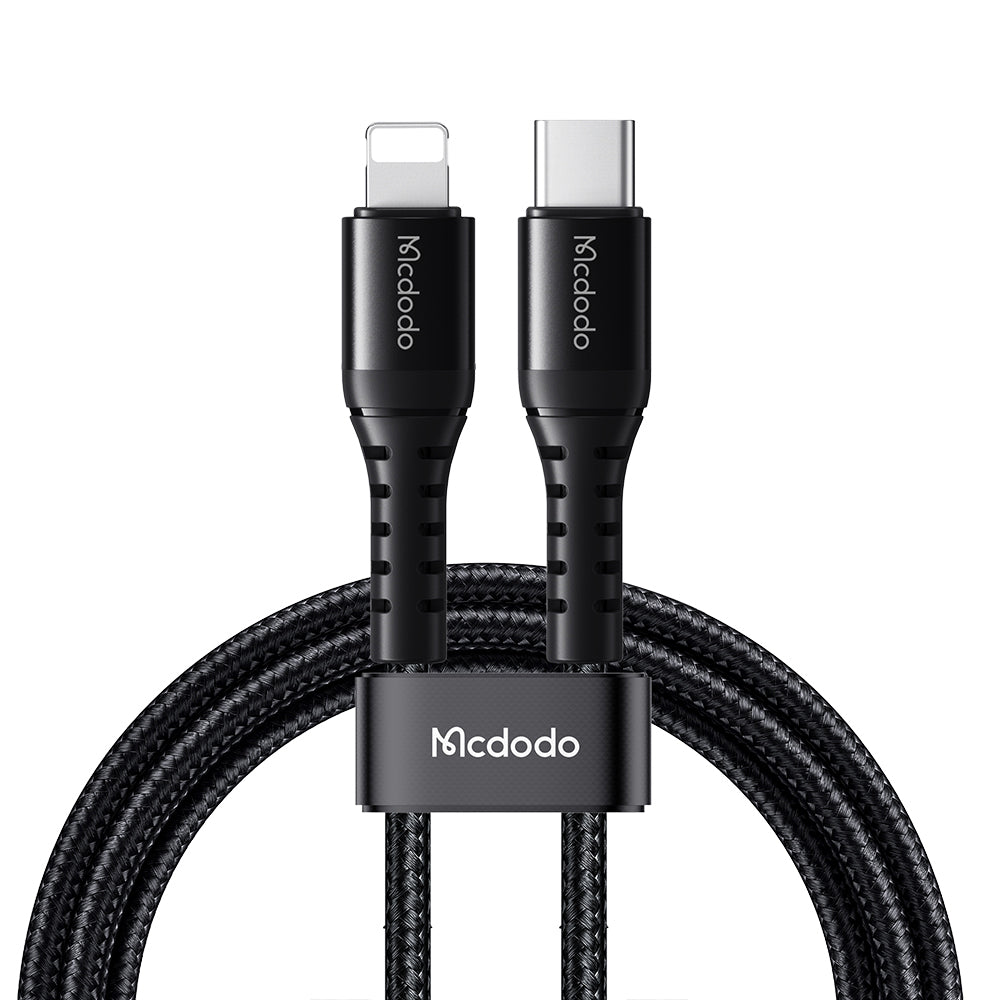 Cabo de Dados e Carregamento USB-C - Lightning McDodo CA-5631, 36W, 1m, Preto