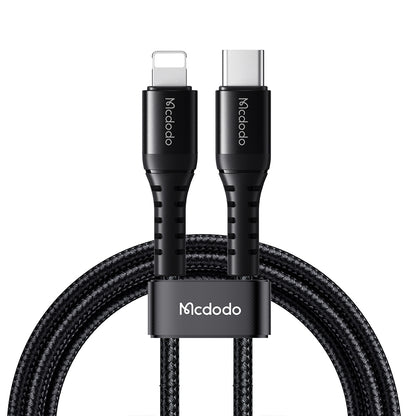 Cabo de Dados e Carregamento USB-C - Lightning McDodo CA-5631, 36W, 1m, Preto