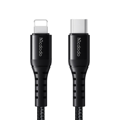 Cabo de Dados e Carregamento USB-C - Lightning McDodo CA-5631, 36W, 1m, Preto