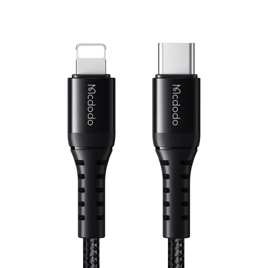 Cabo de Dados e Carregamento USB-C - Lightning McDodo CA-5631, 36W, 1m, Preto